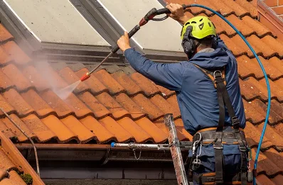 Démoussage et hydrofuge de toiture à Langolen